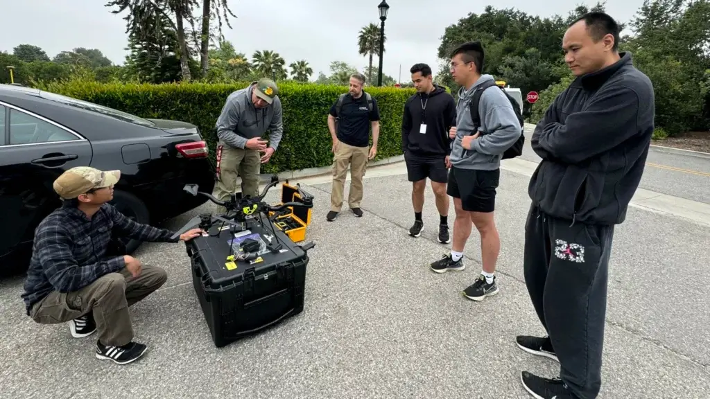 Dr. Meida Chen supervising data collection with USMA Cadets